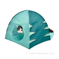 Super match mignon kitty house jouet jouet dinosaure détachable forme de dinosaure tunnel de chat pliable